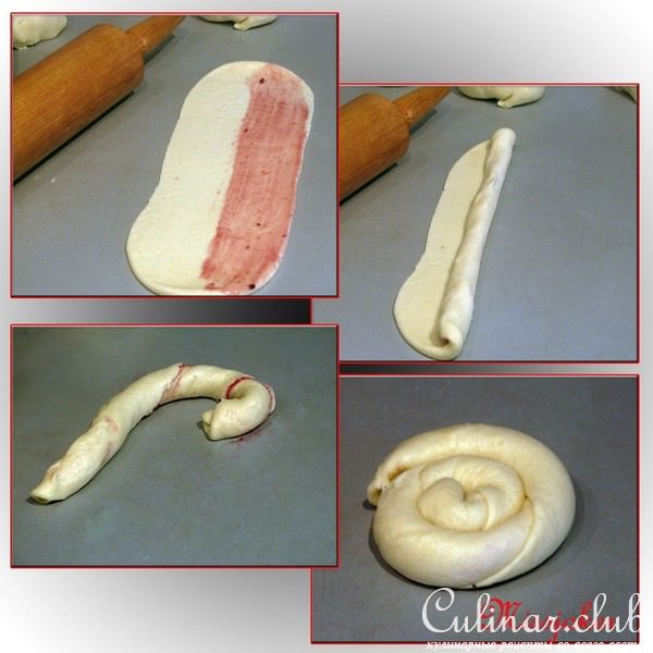 Творожные булочки с джемом