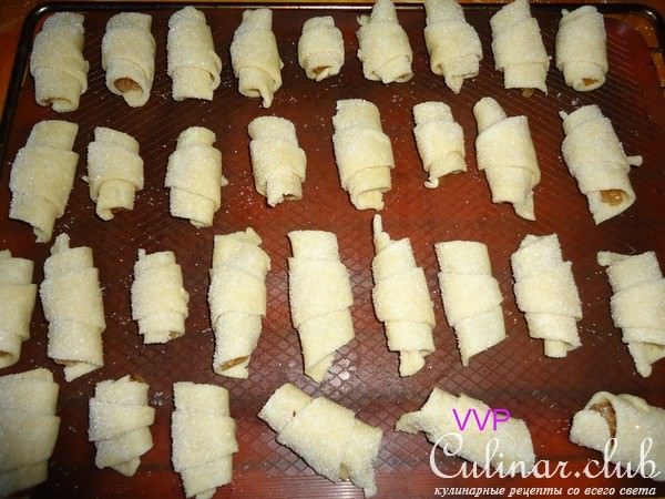 Крошки-рогалики с яблочным джемом