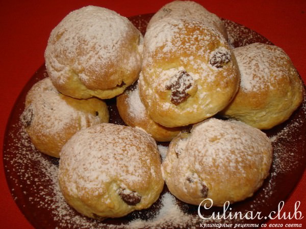 Творожные булочки с изюмом