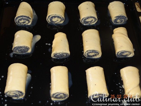 Маковые рулетики к чаю