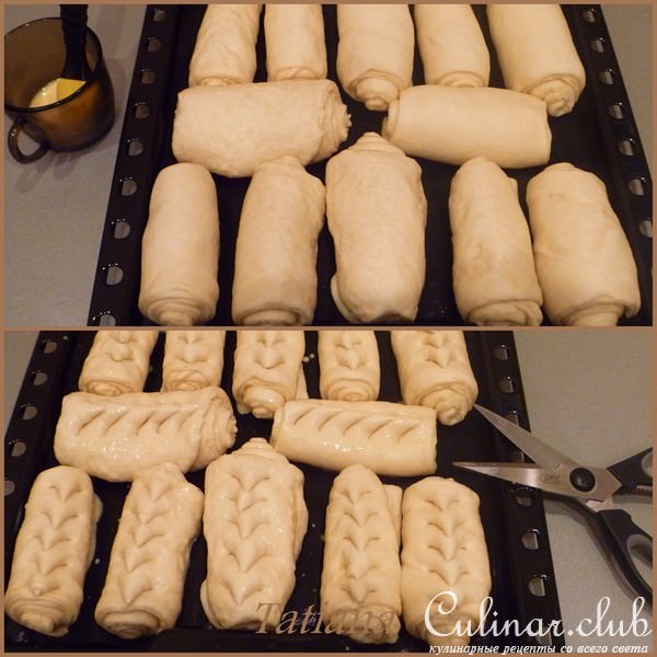 Булочки слоёные