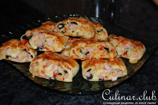 Булочки с сыром и ветчиной