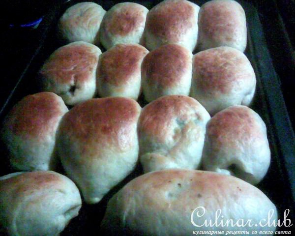 Постные пирожки с черемшой и сыром Тофу