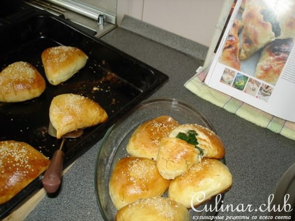 Самса с зеленью
