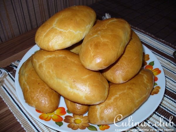 Пирожки печёные с капустой ( мой вариант)