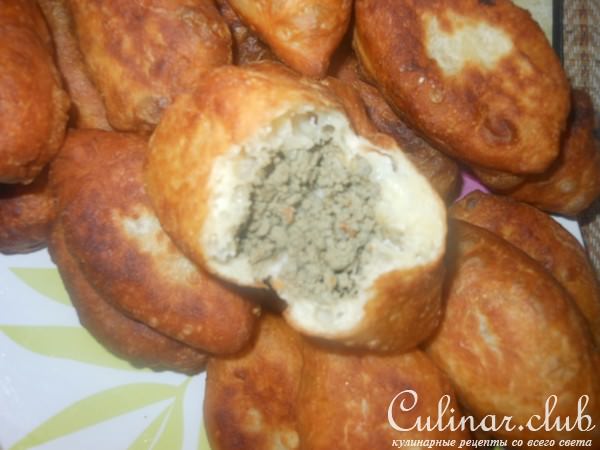 Пирожки с печенью в бульоне