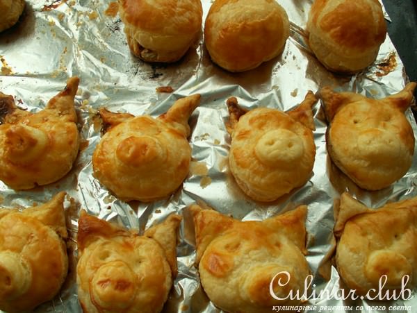 Слойки "Веселые свинки"