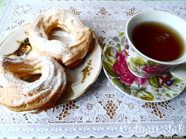 Заварные кольца к чаю