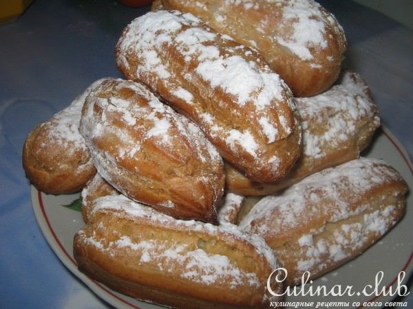 Эклеры с заварным кремом 
