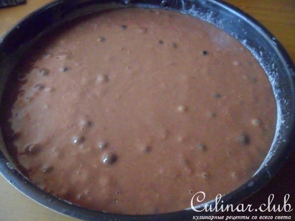 Постные брауни с чёрной смородины