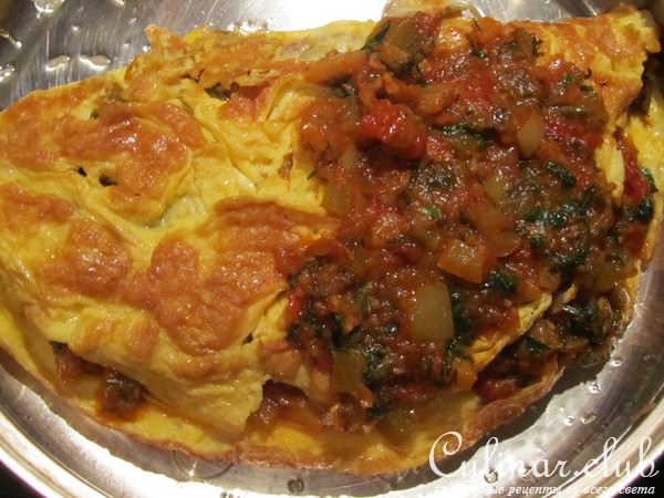 Складной омлет с начинкой