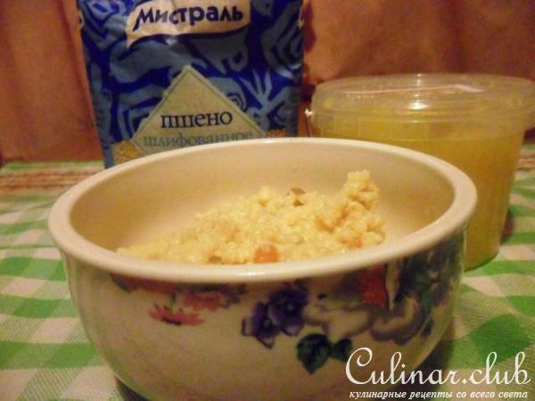 Каша пшенная с мёдом в русском стиле