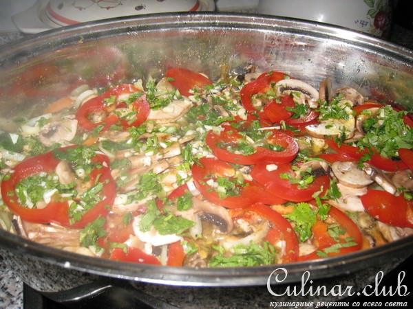 Баклажаны с овощами
