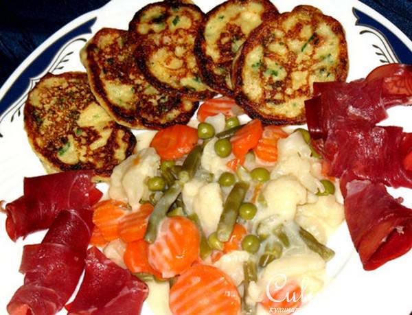 Картофельные мини-омлетики с овощами