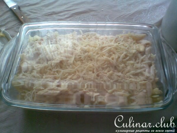 мясная запеканка с макаронами