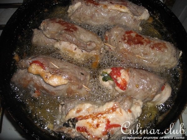 рулетики мясные