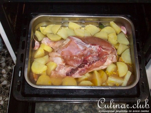 запеченная курица с кортофелем по испански
