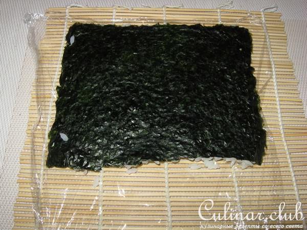 Роллы с овощами и творожным сыром