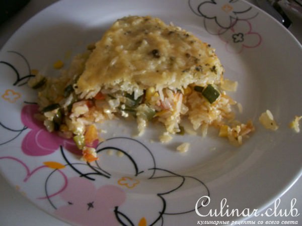 РИС В ДУХОВКЕ запеченный с овощами и сыром