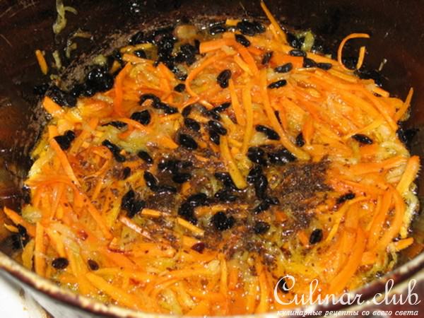 Постный плов из коричневого риса