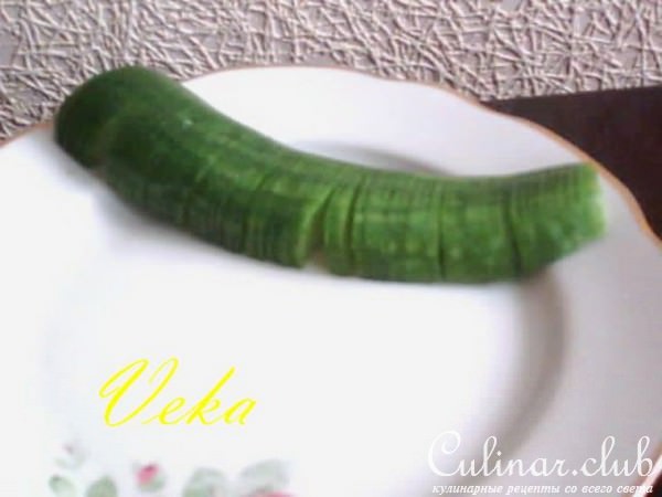 Гребешки из огурца