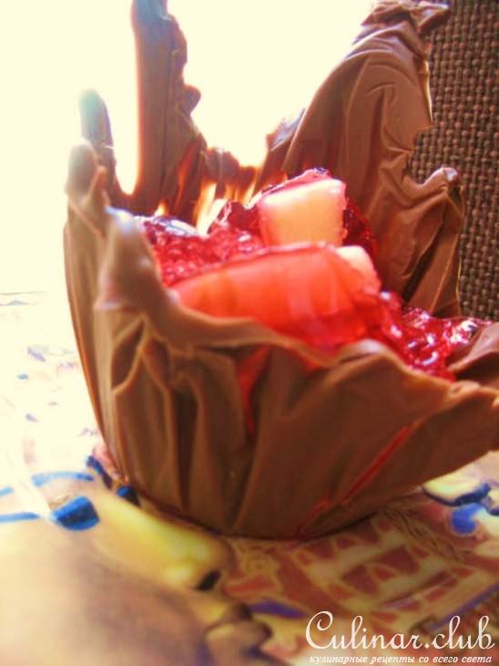 Шоколадные корзиночки