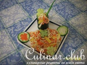 Макароны из крабовых палочек