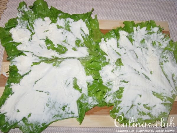 Роллы с овощами и творожным сыром