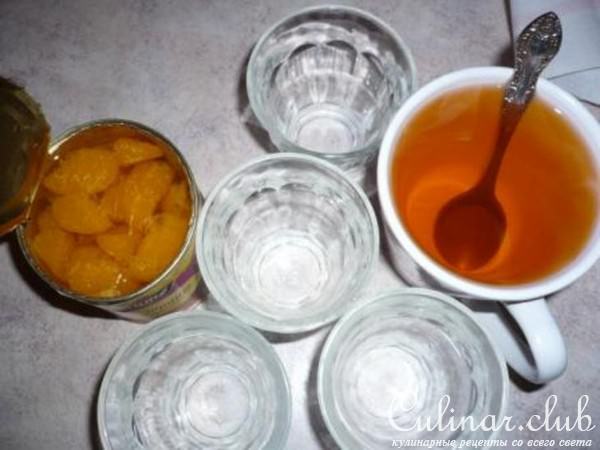 Амброзия из маскарпоне с мандариновым желе