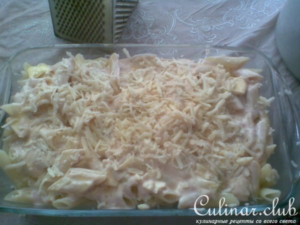 мясная запеканка с макаронами