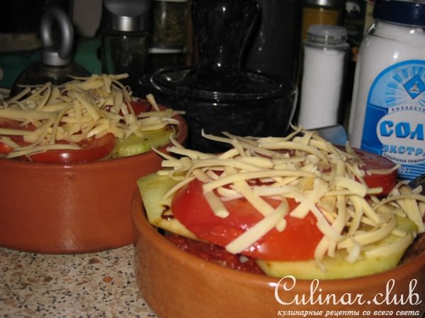Мясо под овощной шубой "Закат"