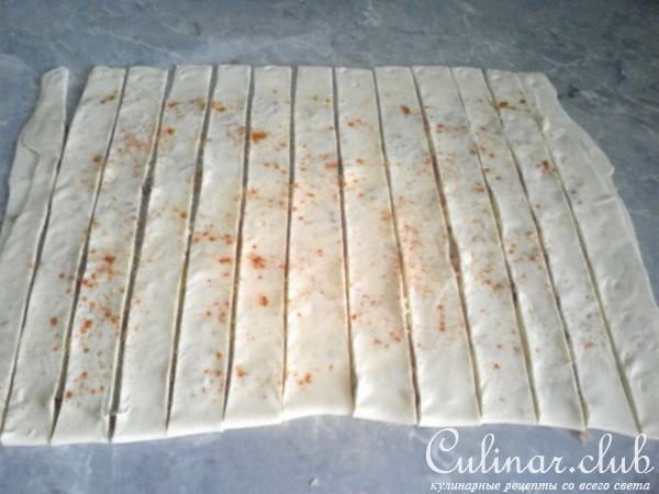 Трубочки соленые (для него) с копченой рыбкой