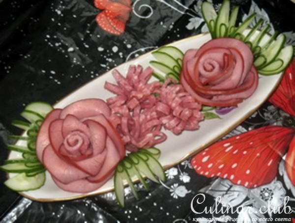 МЯСНОЙ «БУКЕТ». Вариант украшения праздничного стола!!!