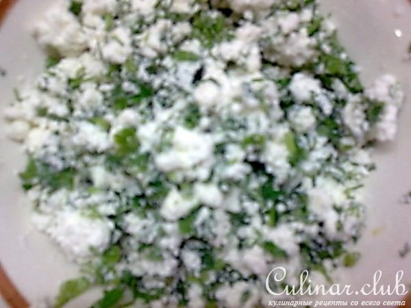 Пирожки с сыром и зеленью 