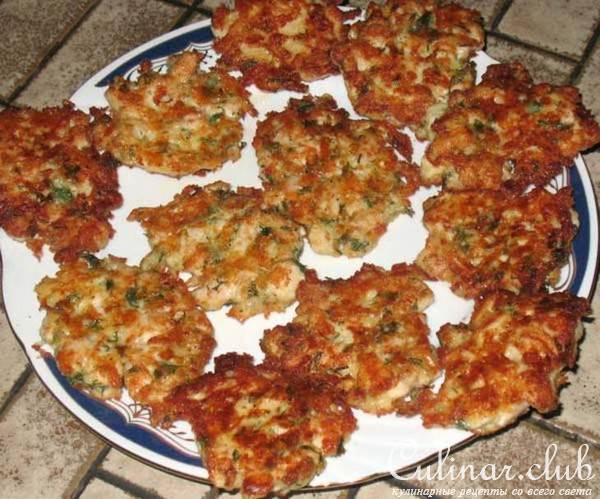 Оладьи из куриной грудки