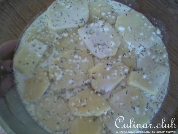 Картофель с грибами и мясом