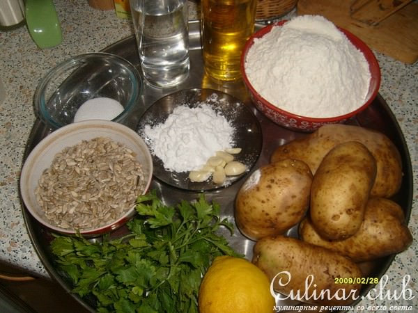 Постный пирог с картошкой.