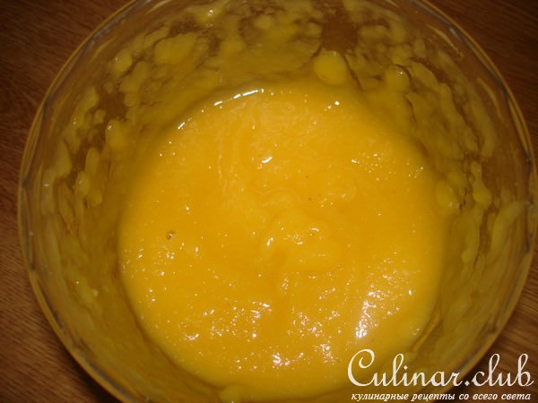 Пюре из банана,тыквы и яблочка