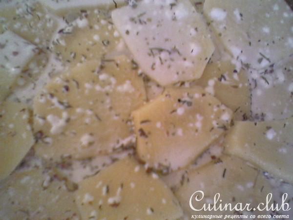Картофель с грибами и мясом