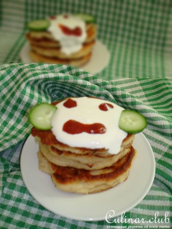 Оладушки из курицы *Смешные рожицы*