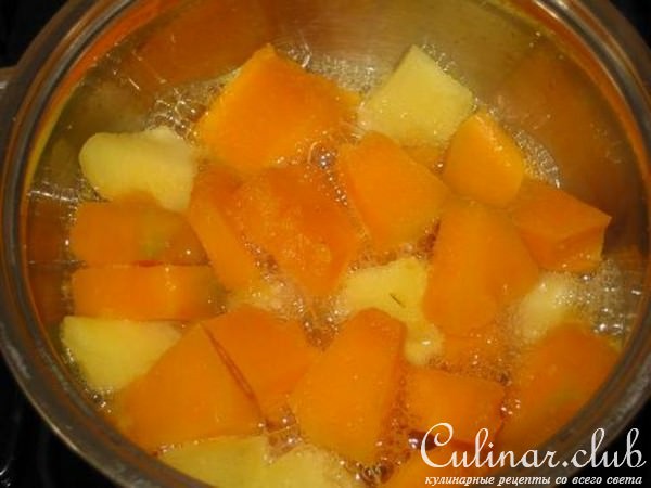 Кукурузная каша тыквенно-яблочная