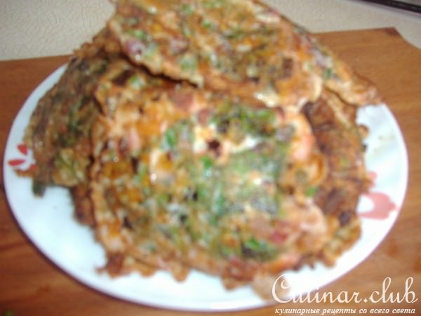 Оладушки с зеленью