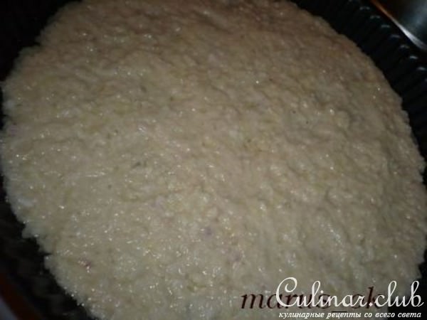 Пицца с копченым кальмаром на дранике