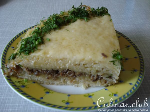 КАРТОФЕЛЬНЫЙ ТОРТ С ГРИБАМИ 