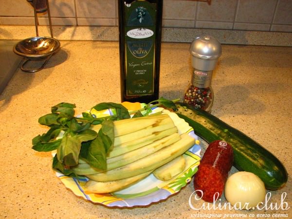 овощи с пепперони в итальянском стиле