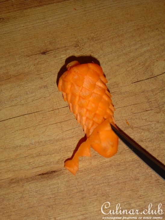шишка из моркови 