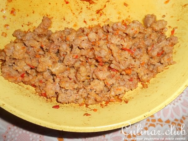 Блинные рулетики с мясной начинкой