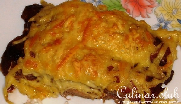 Рулетики из свинины с грибами