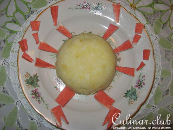 Детский картофельный гарнир"Крабик"
