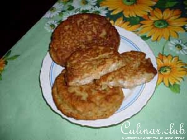 Зразы из топинамбура с куриным паштетом.
